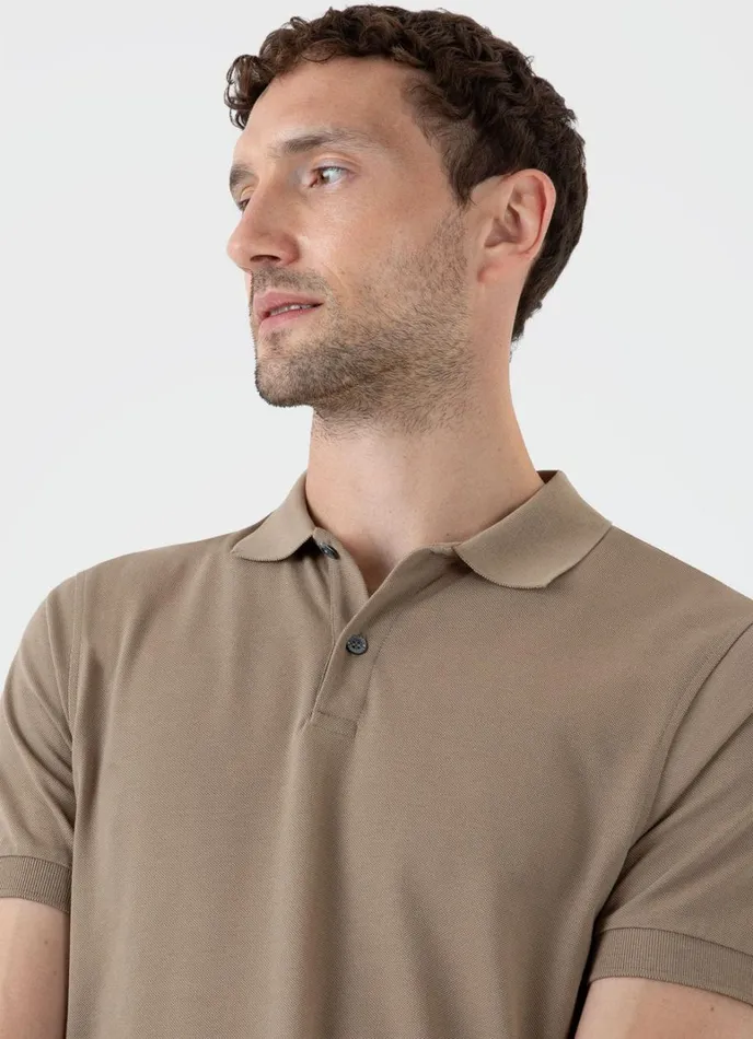 SUNSPEL Polo Shirts Piqu Polo Shirt Dark Stone 8211 Men