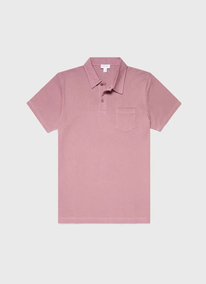 SUNSPEL Polo Shirts Riviera Polo Shirt Vintage Pink 8211 Men