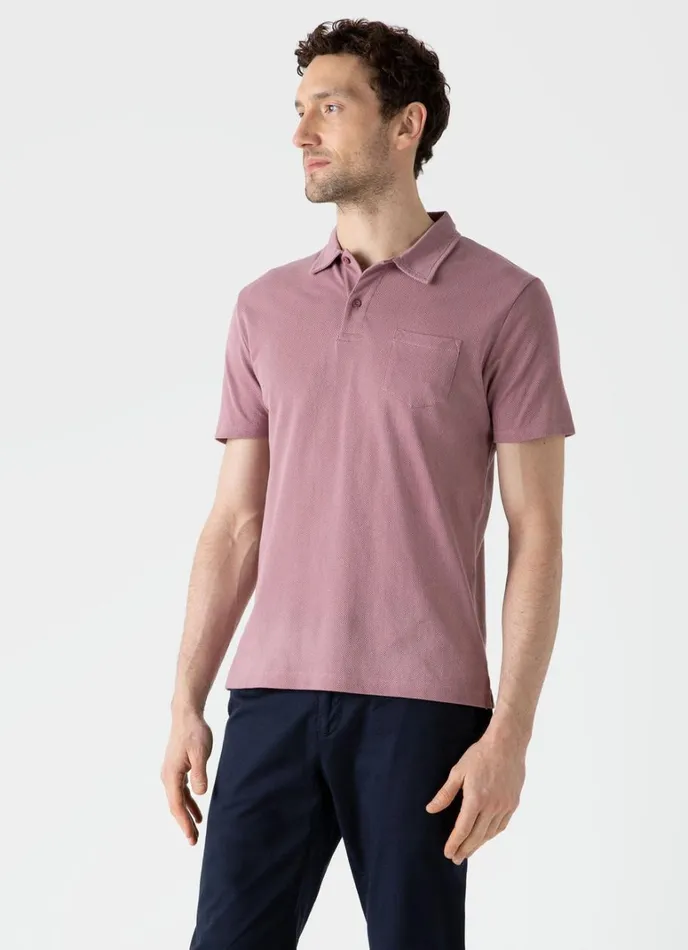 SUNSPEL Polo Shirts Riviera Polo Shirt Vintage Pink 8211 Men