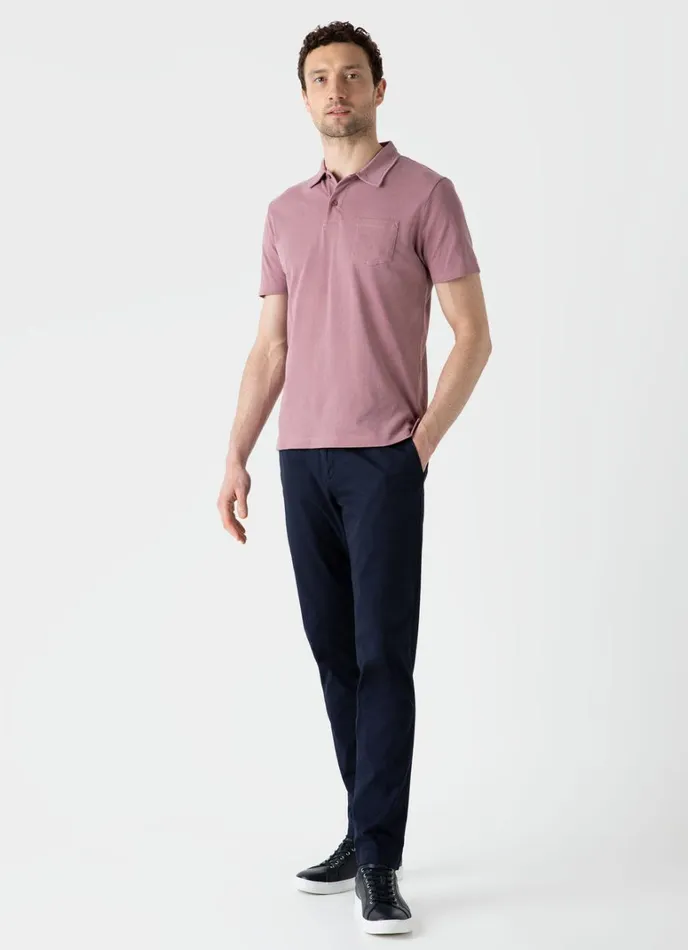 SUNSPEL Polo Shirts Riviera Polo Shirt Vintage Pink 8211 Men