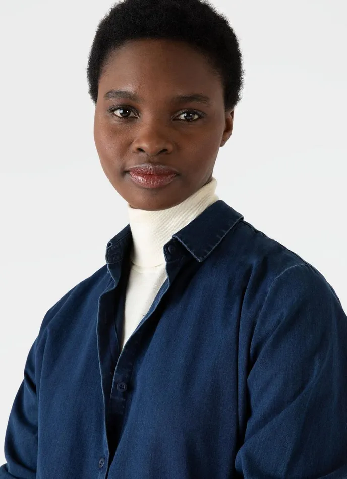SUNSPEL Shirts and Blouses Denim Rinse Shirt Indigo 8211 Women