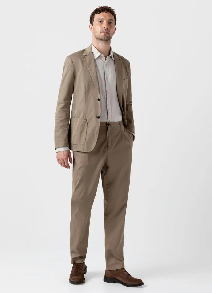 SUNSPEL Shirts Linen Shirt Oatmeal Melange 8211 Men