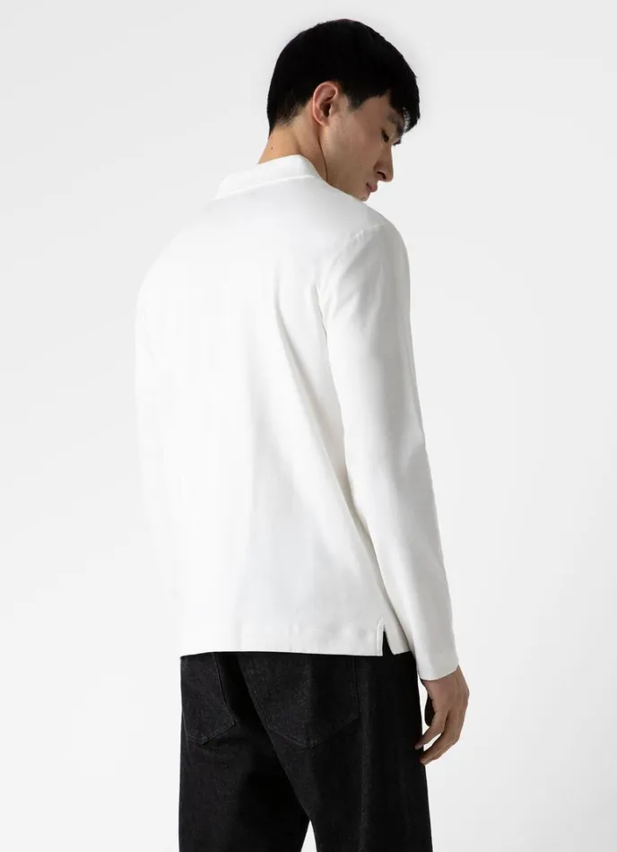 SUNSPEL Sweatshirts and Sweatpants Half Zip Heavyweight Polo Shirt Ecru 8211 Men