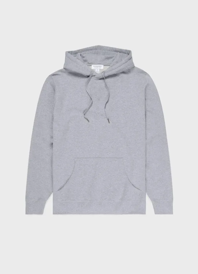 SUNSPEL Sweatshirts and Sweatpants Loopback Hoodie Grey Melange 8211 Men
