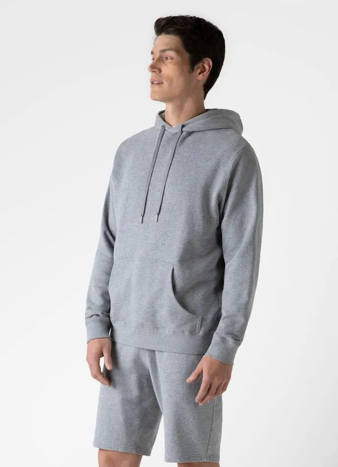 SUNSPEL Sweatshirts and Sweatpants Loopback Hoodie Grey Melange 8211 Men