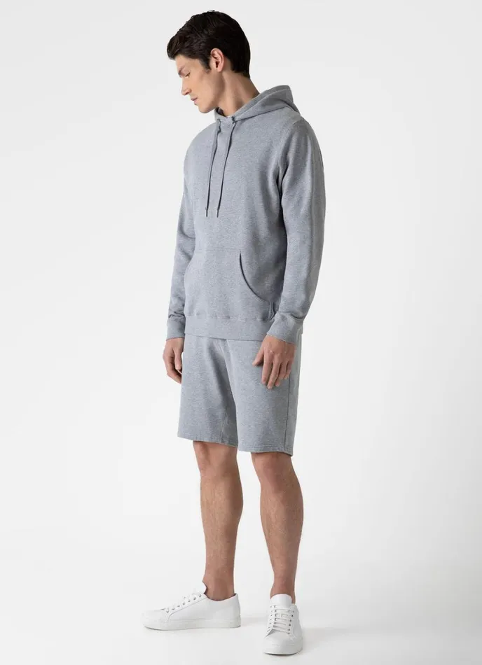 SUNSPEL Sweatshirts and Sweatpants Loopback Hoodie Grey Melange 8211 Men
