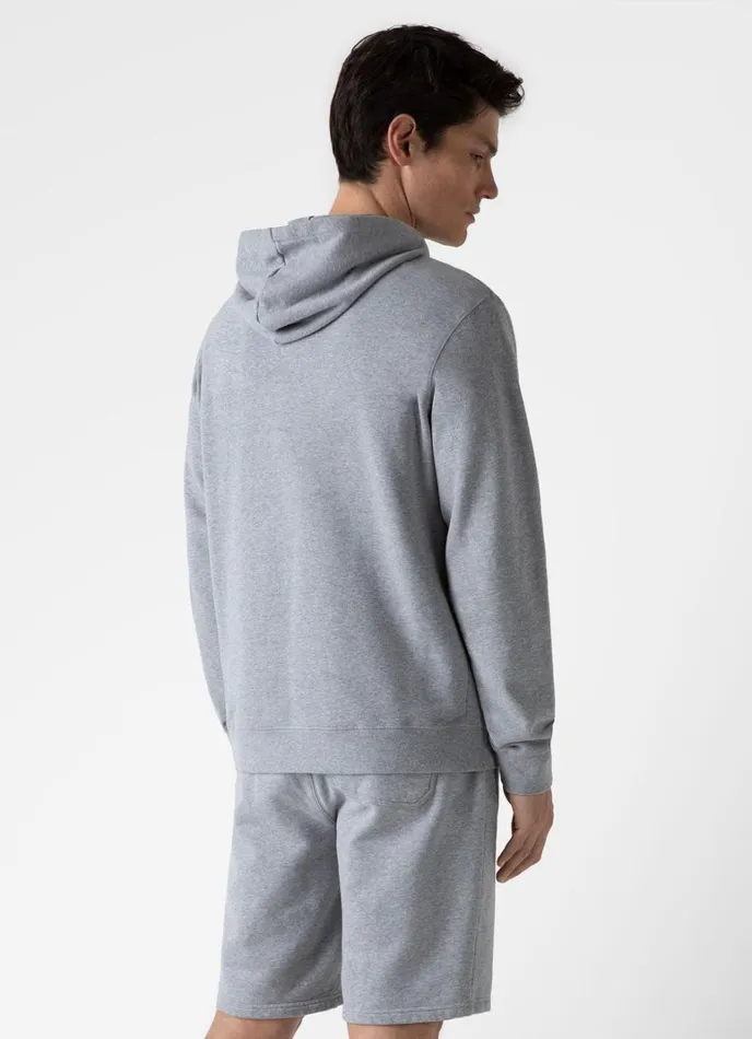 SUNSPEL Sweatshirts and Sweatpants Loopback Hoodie Grey Melange 8211 Men