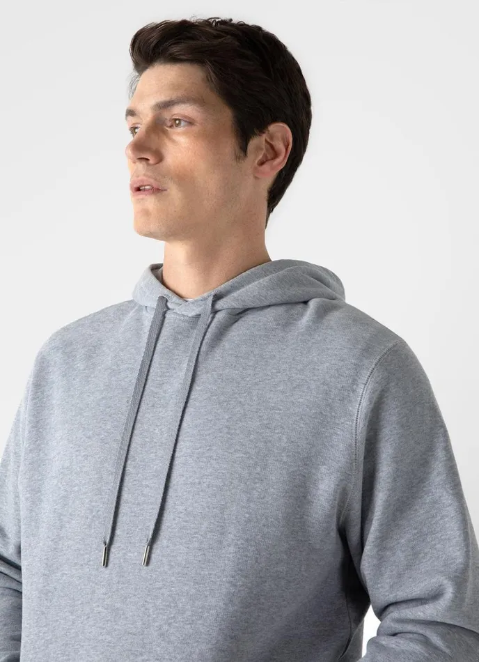 SUNSPEL Sweatshirts and Sweatpants Loopback Hoodie Grey Melange 8211 Men