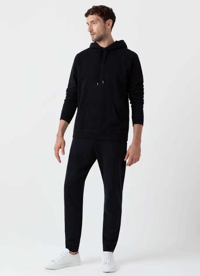 SUNSPEL Sweatshirts and Sweatpants Loopback Sweatpants Black 8211 Men