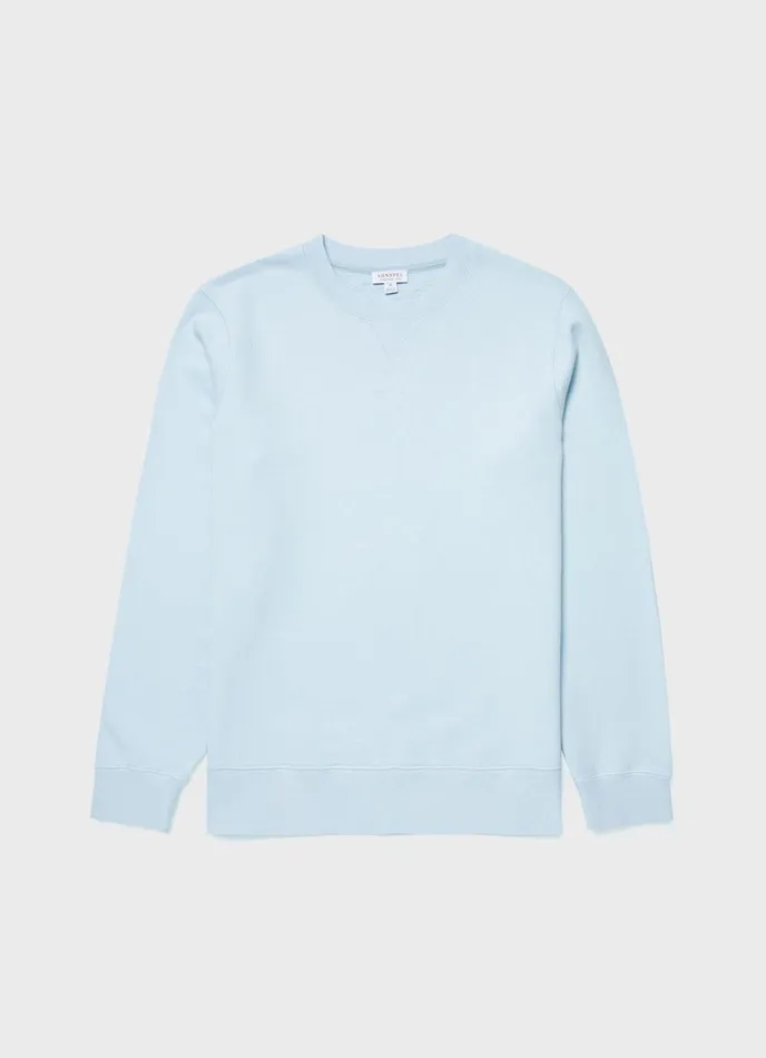 SUNSPEL Sweatshirts and Sweatpants Loopback Sweatshirt Light Blue 8211 Men