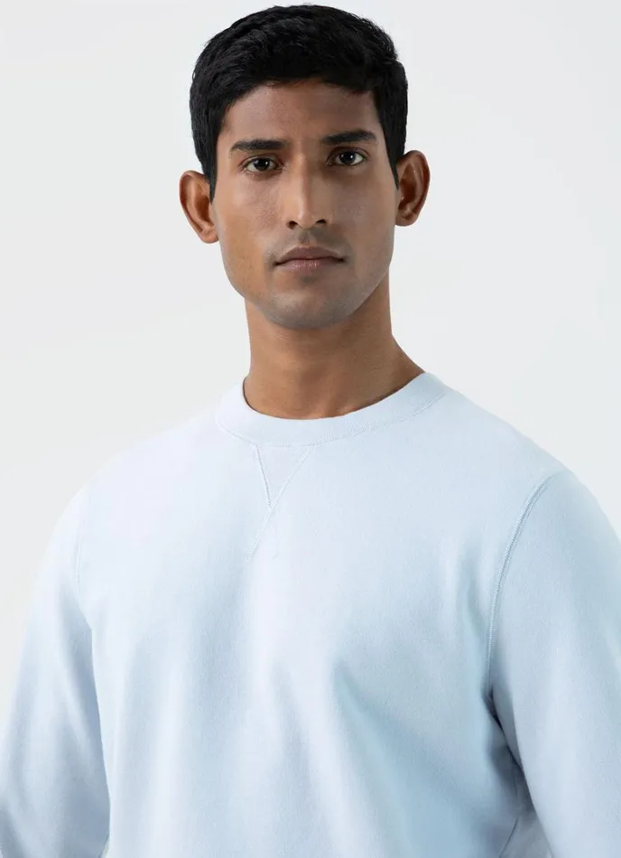 SUNSPEL Sweatshirts and Sweatpants Loopback Sweatshirt Light Blue 8211 Men