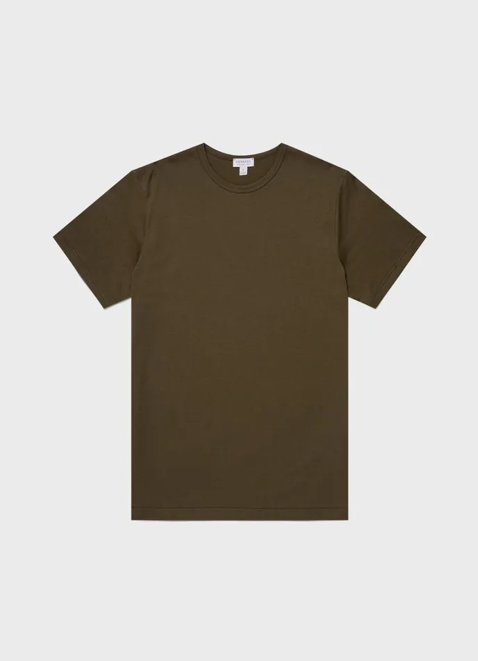 SUNSPEL Tshirts Classic Tshirt Dark Olive 8211 Men