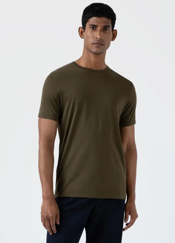 SUNSPEL Tshirts Classic Tshirt Dark Olive 8211 Men