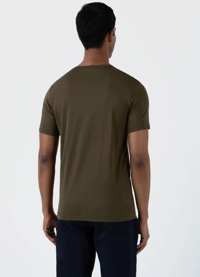 SUNSPEL Tshirts Classic Tshirt Dark Olive 8211 Men