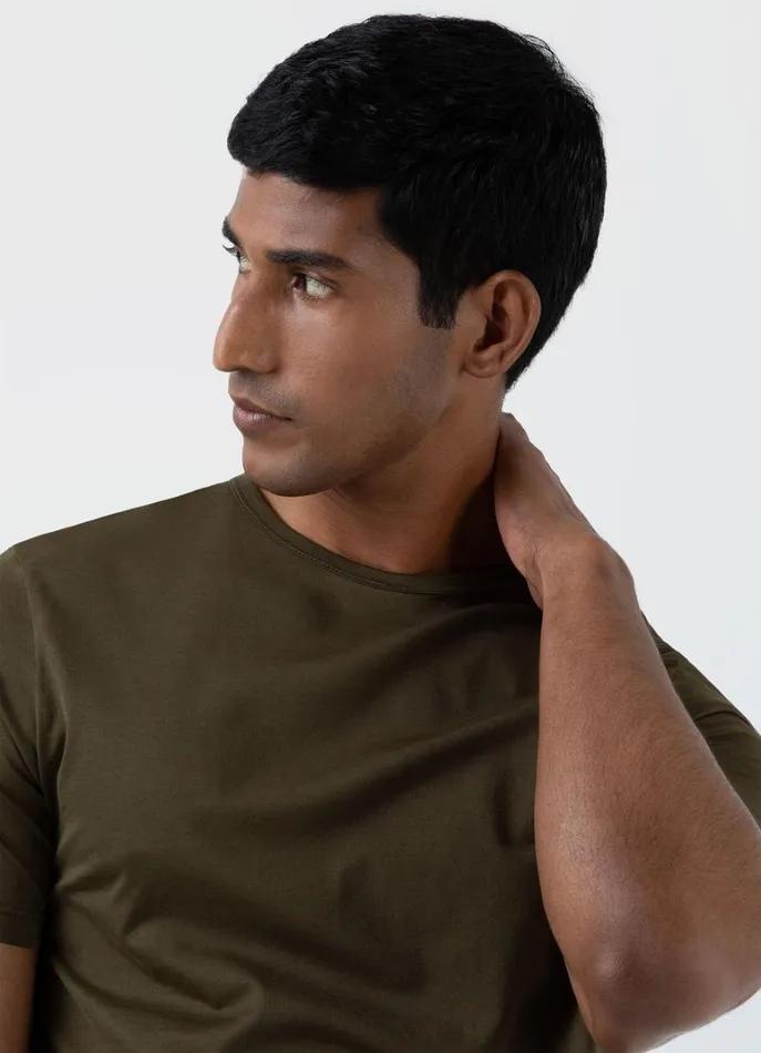 SUNSPEL Tshirts Classic Tshirt Dark Olive 8211 Men