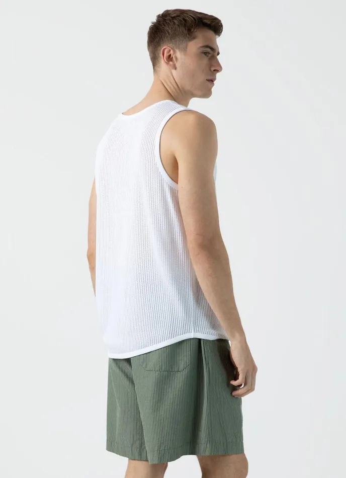 SUNSPEL Tshirts X Nigel Cabourn Mesh Vest White 8211 Men