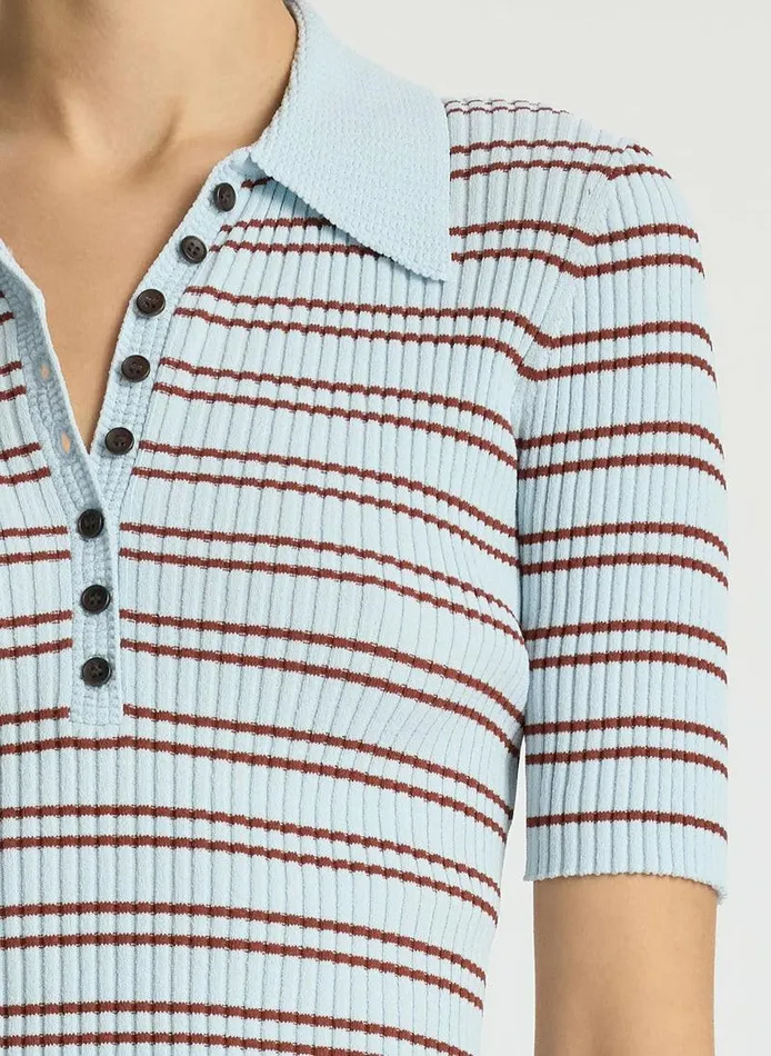 Sweaters Women ALC Sydney Ribbed Top Ice Watersequoia Sweaters Women ALC Sydney Ribbed Top Ice Watersequoia