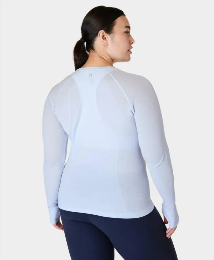 Sweaty Betty Athlete Seamless Featherweight Long Sleeve Tee Salt Blue Clothing Long Sleeve Tops Sweaty Betty Athlete Seamless Featherweight Long Sleeve Tee Salt Blue Clothing Long Sleeve Tops