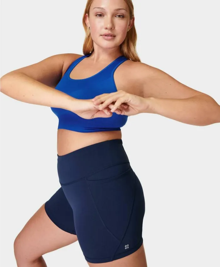 Sweaty Betty Power 4034 Biker Shorts Navy Blue Clothing Shorts Skirts