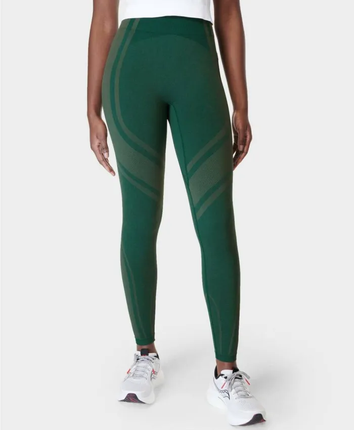 Sweaty Betty Silhouette Sculpt Seamless Workout Leggings Retro Green Clothing Full Length Sweaty Betty Silhouette Sculpt Seamless Workout Leggings Retro Green Clothing Full Length