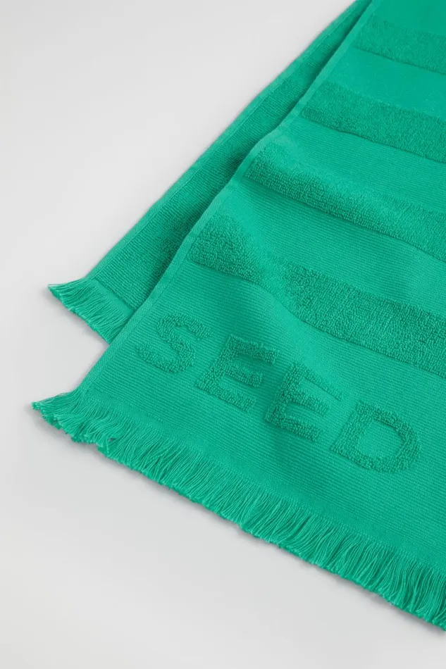 Swimwear Boy Seed Heritage Heritage Terry Poncho Jade Green
