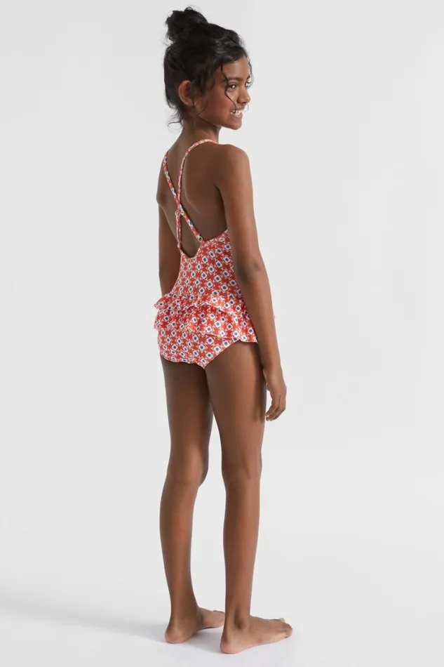 Swimwear Girl Seed Heritage Geo Floral Bather Watermelon