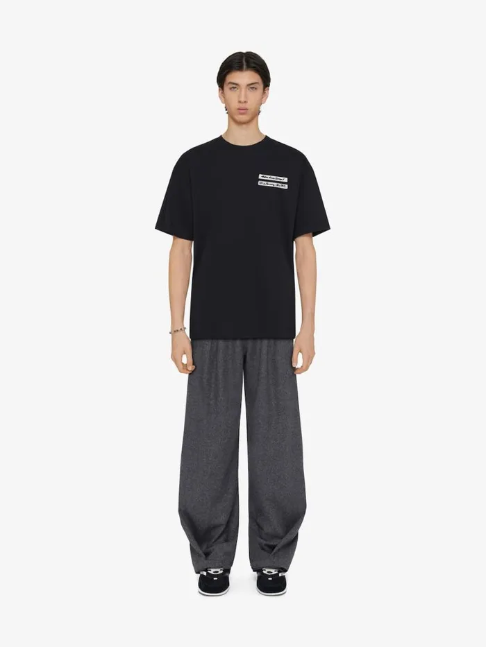 TShirt In Cotton With Gros Grain Black Men Givenchy TShirts
