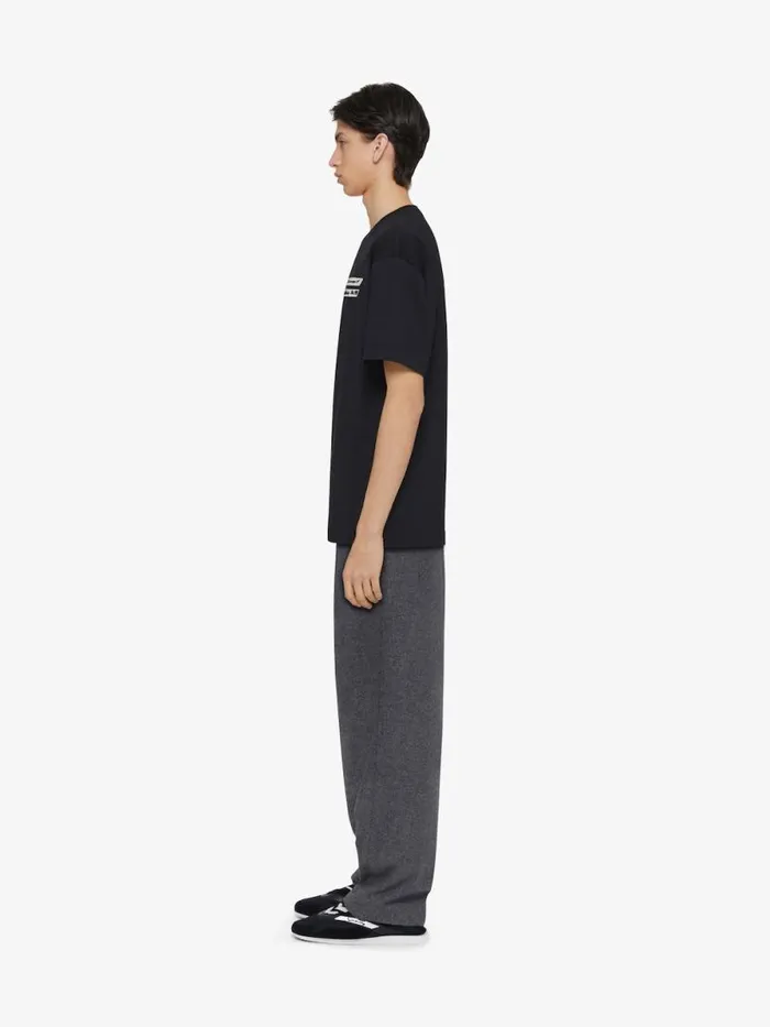 TShirt In Cotton With Gros Grain Black Men Givenchy TShirts
