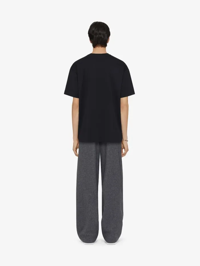 TShirt In Cotton With Gros Grain Black Men Givenchy TShirts