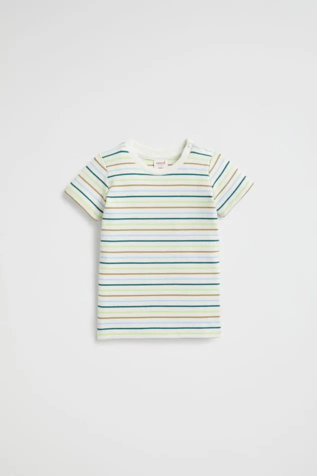 TShirts and Tops Baby Seed Heritage Stripe Rib Tee Canvas