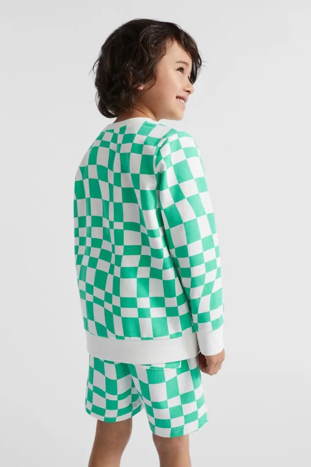 TShirts and Tops Boy Seed Heritage Checkerboard Sweat Jade Green