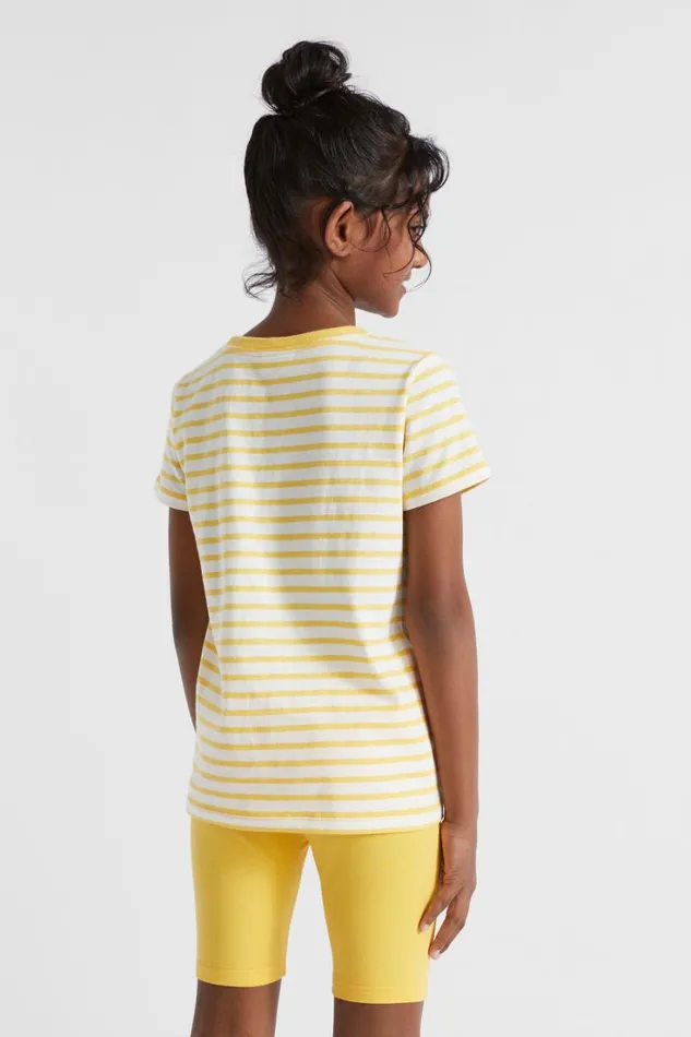 TShirts and Tops GirlBoy Seed Heritage Core Logo Tee Sunshine Stripe