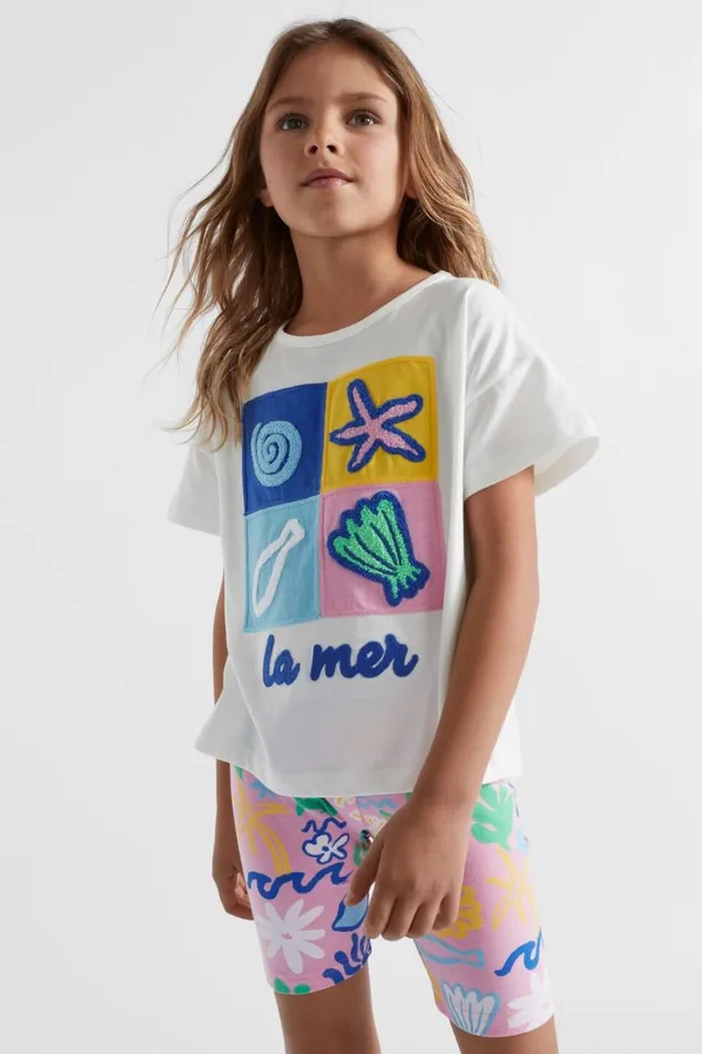 TShirts and Tops Girl Seed Heritage La Mer Tee Canvas