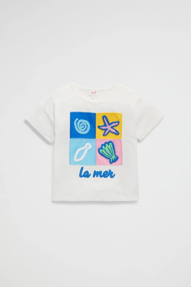 TShirts and Tops Girl Seed Heritage La Mer Tee Canvas