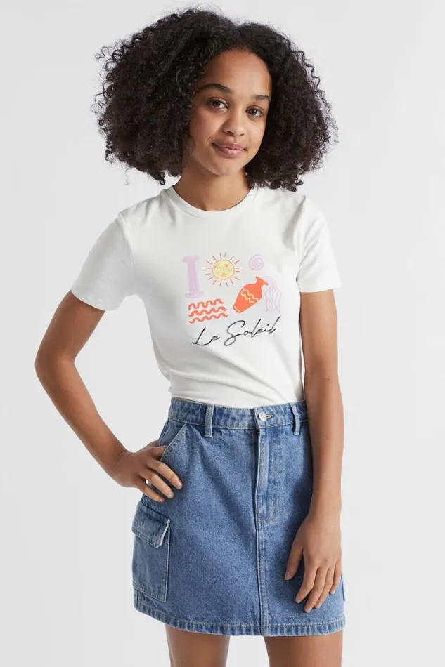 TShirts and Tops Teen Girl Seed Heritage Baby Tee White