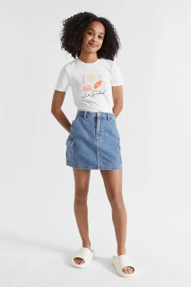 TShirts and Tops Teen Girl Seed Heritage Baby Tee White