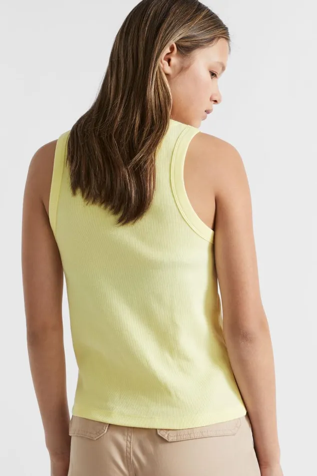 TShirts and Tops Teen Girl Seed Heritage Core Rib Tank Lemonade