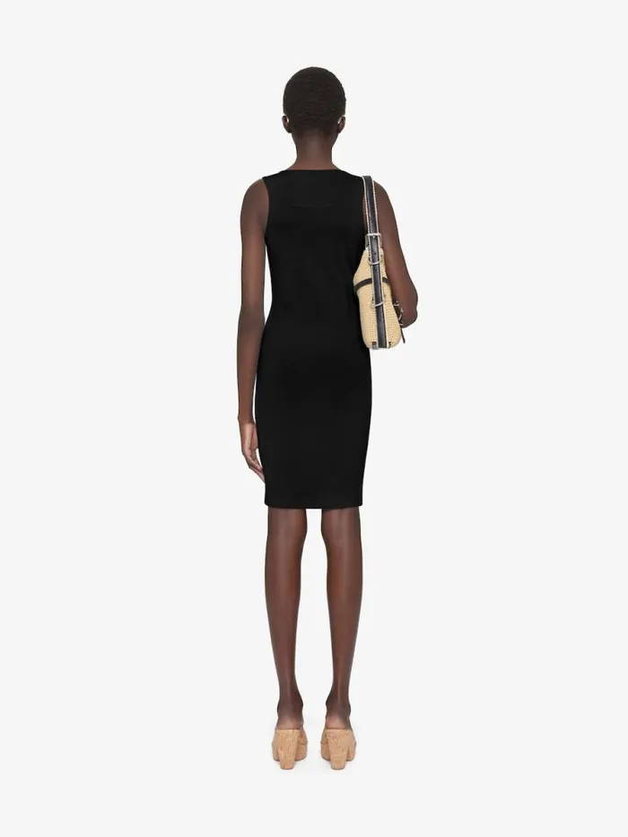 Tank Dress In Cotton With 4g Detail Black Women Givenchy Dresses