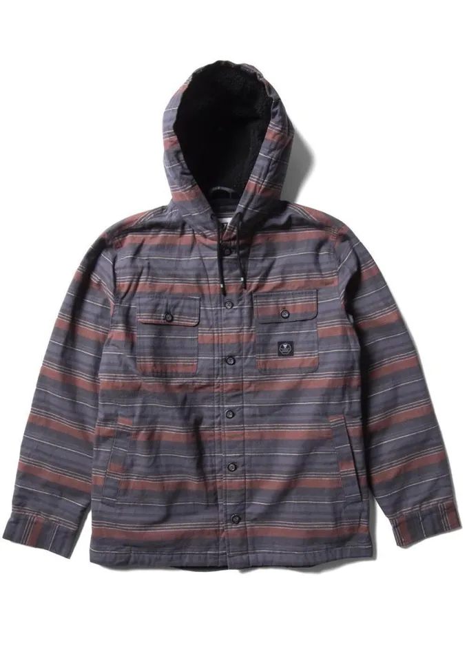 Tayrona Overshirt Barn Red Men Vissla Shirts and Flannels