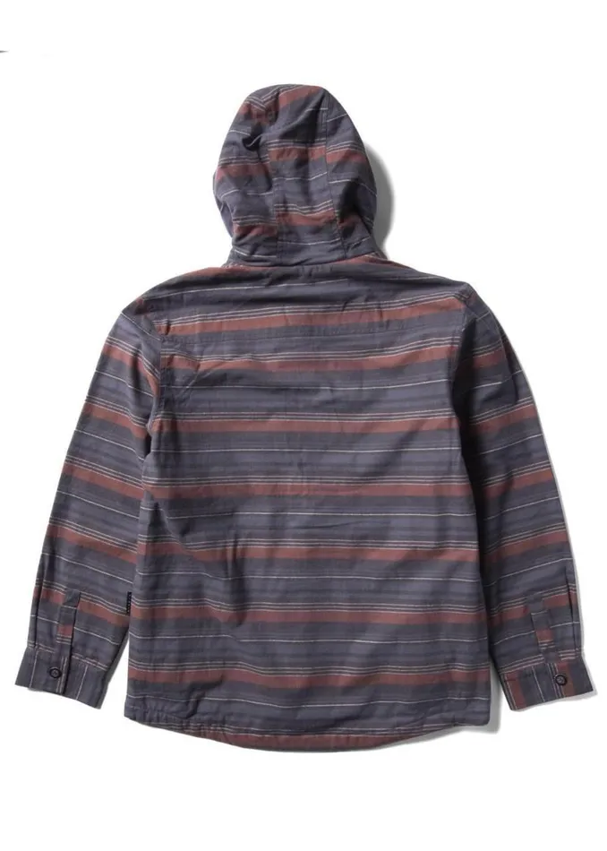 Tayrona Overshirt Barn Red Men Vissla Shirts and Flannels