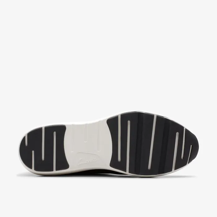 Tivoli Zip Black Leather Women Clarks Sneakers