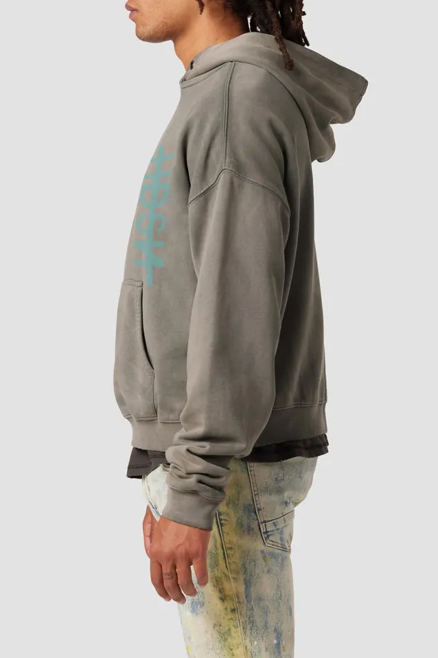 Tops and Sweaters Men Hudson Jeans Crop Hoodie Storm Grey Tops and Sweaters Men Hudson Jeans Crop Hoodie Storm Grey