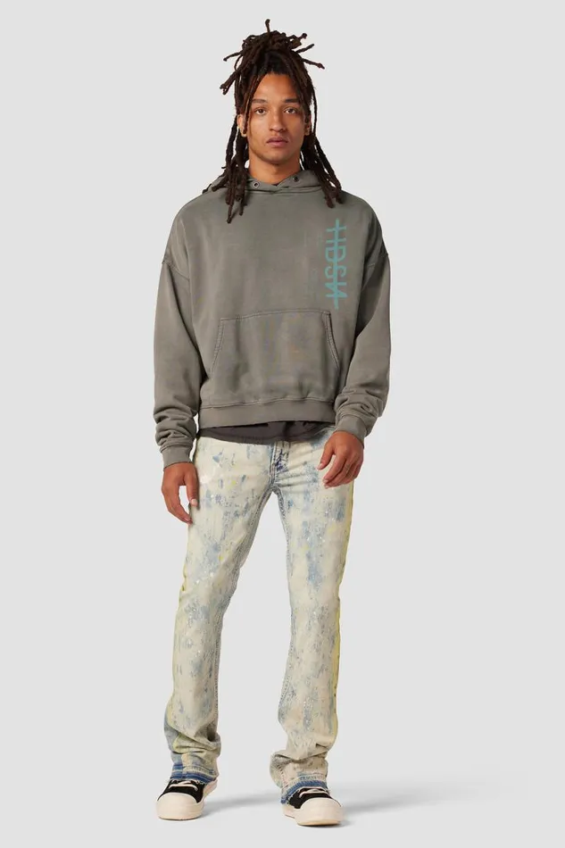 Tops and Sweaters Men Hudson Jeans Crop Hoodie Storm Grey Tops and Sweaters Men Hudson Jeans Crop Hoodie Storm Grey