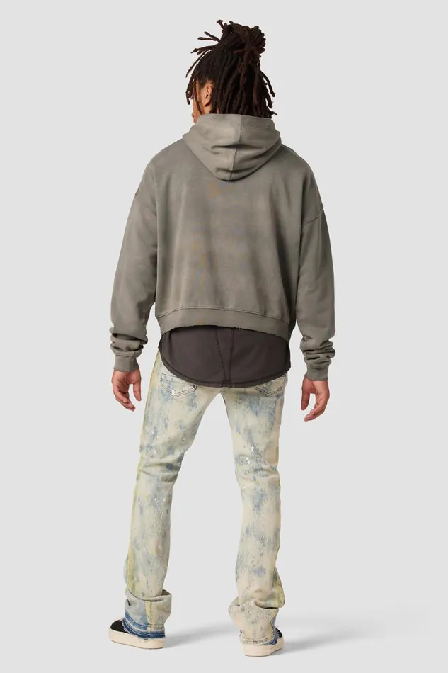 Tops and Sweaters Men Hudson Jeans Crop Hoodie Storm Grey Tops and Sweaters Men Hudson Jeans Crop Hoodie Storm Grey