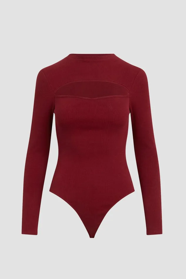 Tops and Sweaters Women Hudson Jeans Sweetheart Cut Out Bodysuit Syrah Tops and Sweaters Women Hudson Jeans Sweetheart Cut Out Bodysuit Syrah