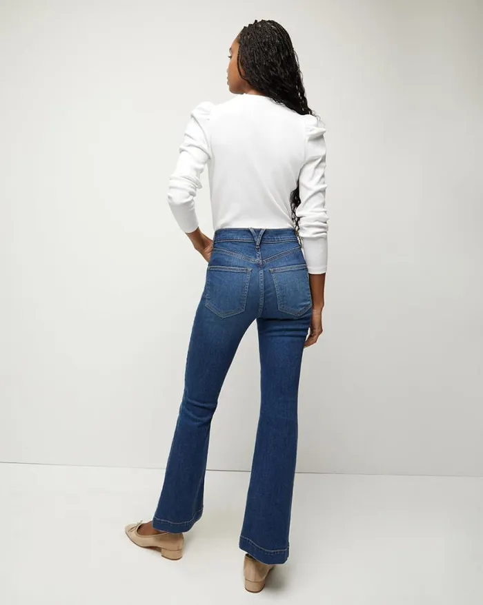 Tops and Tees Shop Veronica Beard Dekalb PuffSleeve Top White