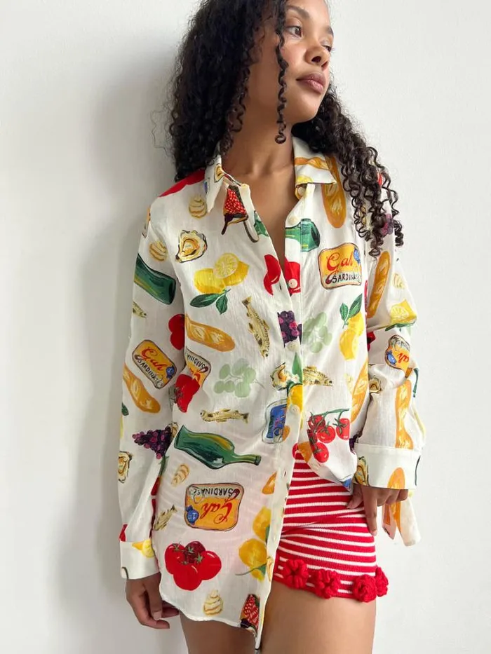 Tops Shop Lisa Says Gah Tessa Button Down