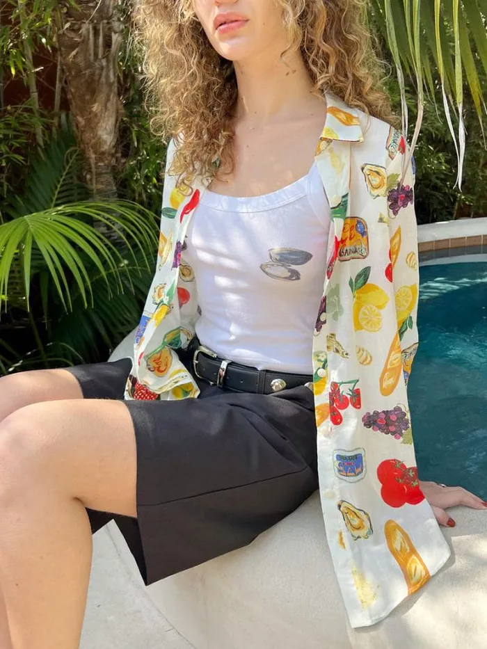 Tops Shop Lisa Says Gah Tessa Button Down
