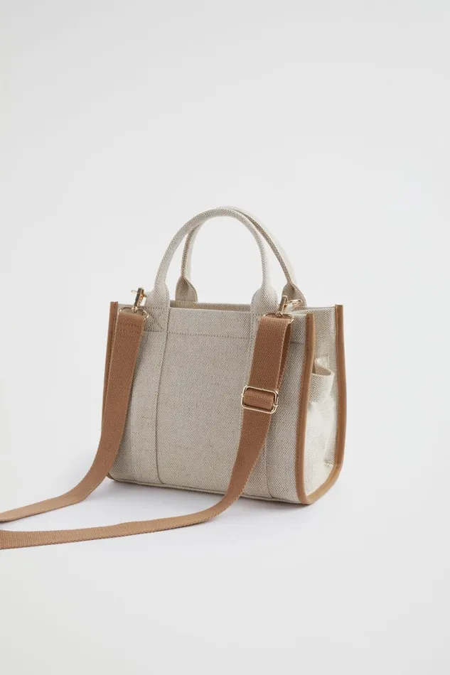 Tote Bags Woman Seed Heritage Seed Mini Fabric Tote Caramel