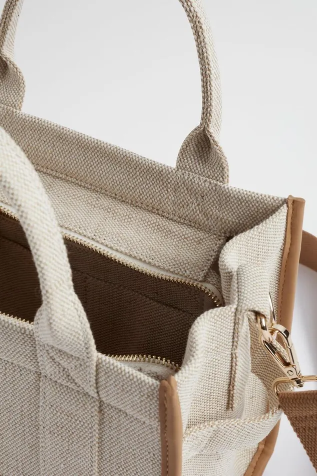 Tote Bags Woman Seed Heritage Seed Mini Fabric Tote Caramel